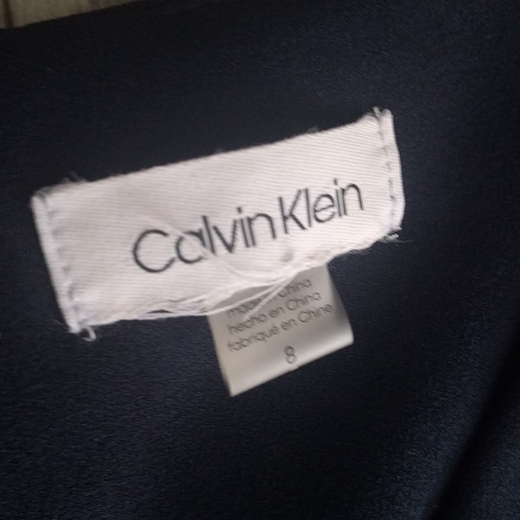 dark blue button down dress by Calvin Klein - Picture 5 of 13